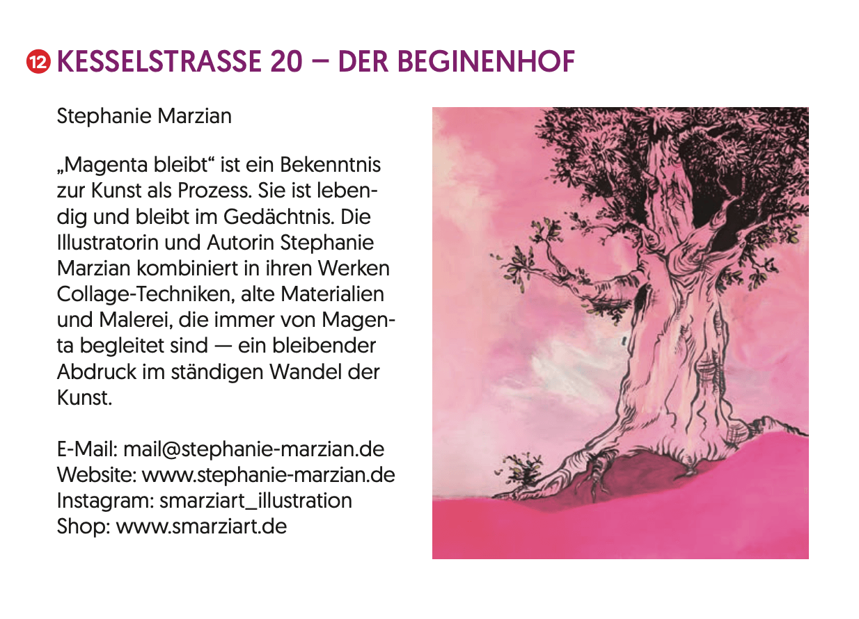 Kulturpfad Kalkar 2025, Kunstausstellung MAGENTA BLEIBT
