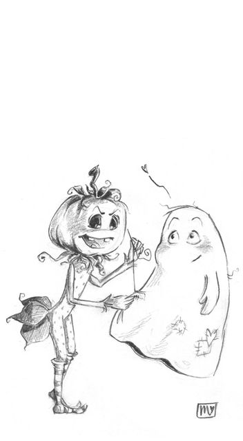 Handy Hintergrund, Wallpaper, display background, halloween, kürbisgeist, geist, ghost