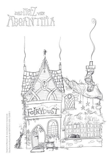Das Herz von Assanthìa, Ausmalbild, Shop Fairydust
