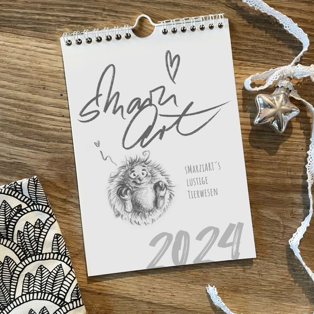 Kalender 2024, sMarziART, Wandkalender, calendar
